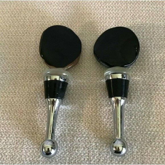 LS Arts Art Glass Wine Bottle Stoppers New In Box - Picture 3 of 5